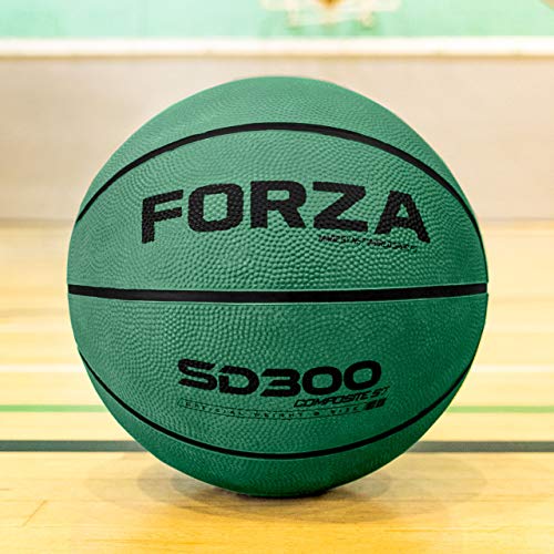 FORZA SD300 Jugendbasketball │ Größe 3, 5, 6 und 7 Basketbälle (Größe 7 | Grün, 10 Stück) von FORZA