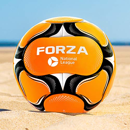 FORZA Strand Fußbälle | Beach Soccer Fußball – Größe 3, Größe 4, Größe 5 | Profi Beach Soccer | Pro Standardspielball & Trainingsfußball | 14 Platten Design (Größe 5) von FORZA