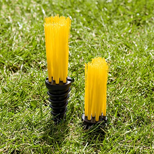 FORZA Rasenmarker Büschel – 25er-Set – Schrauben Sie die Marker Büschel im Boden – in sechs Farben erhältlich (Gelb) von FORZA