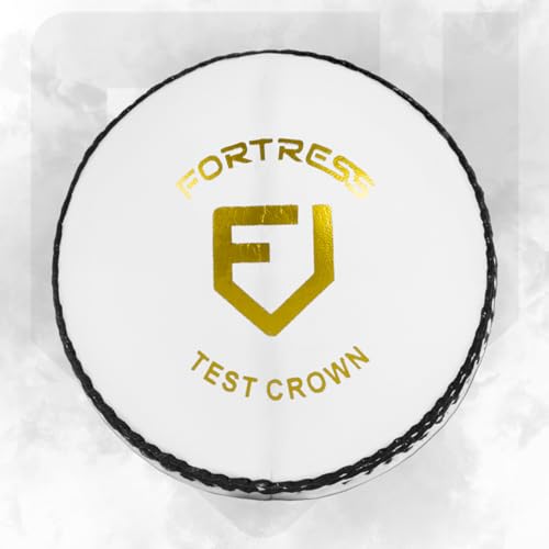 Fortress Royal Crown Cricketbälle – Cricketball aus hochwertigem, handgenähtem Leder – 4 Farboptionen (Weiß, Damen - Packung von 24) von FORZA