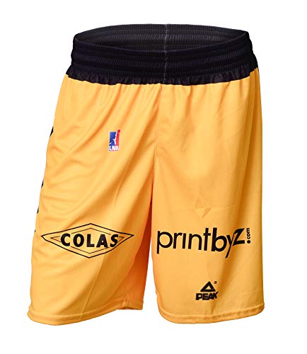 FOS Provence Basketball-Shorts für Kinder XX-Small gelb von FOS Provence Basket