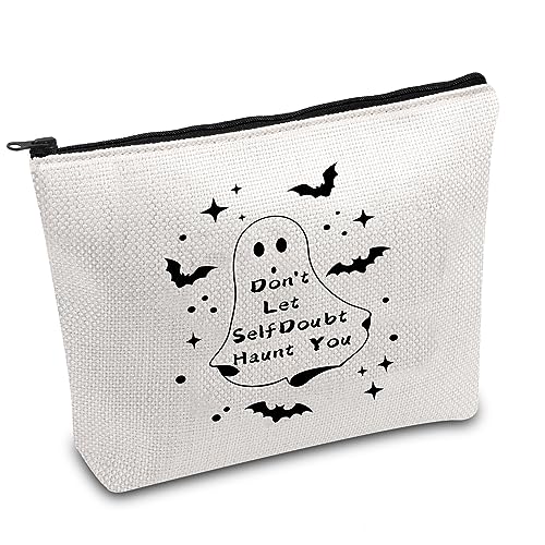 Geisterfilm Geschenk Horrorfilm Kosmetiktasche Halloween Gruselige Geist Make-up-Tasche Don't Let Self Doubt Haunt You Kosmetiktasche, Adidas Sportschuhe mit Stollen, Haunt You UK von FOTAP