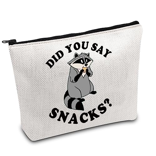 Meeko Waschbär Geschenk Waschbär Did You Say Snacks Make-up-Tasche Magic Kingdom Geschenk Waschbär Liebhaber Geschenk Lustige Waschbär Reißverschlusstasche, Adidas Sportschuhe mit Stollen, SNACKS UK von FOTAP