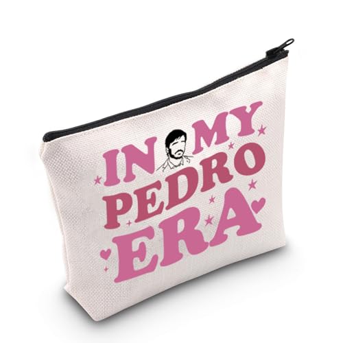 Pedro Fans Geschenk Pedro Daddy Make-up-Tasche in My Pedro Era Reißverschlussbeutel Schauspieler Film TV Show Fans Geschenke Pedro Merchandise, weiß, Pedro era UK2 von FOTAP