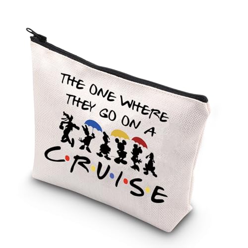 The One Where They Go On A Cruise Matching Family Cruise Makeup Bag Vacation Cruise Gift, weiß, The A Cruise Bag UK von FOTAP
