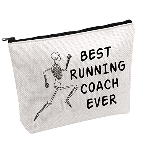 XC Coach Make-up-Tasche für Lauftrainer, Geschenk für Lauftrainer, Trainer, Geschenk, Reißverschluss, Läufer, Liebhaber, Geschenk, Adidas Sportschuhe mit Stollen, RUNNING COACH UK von FOTAP