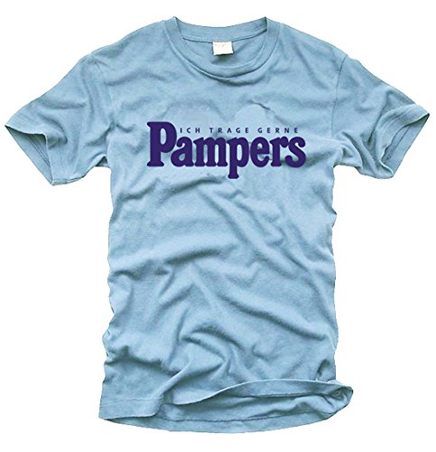 FOTL / B&C / Gildan Ich trage gerne Pampers (Sky) - T-Shirt - Gr. XL von FOTL / B&C / Gildan