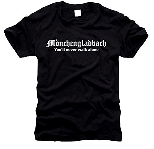 FOTL / B&C / Gildan Mönchengladbach - You'll Never Walk Alone - T-Shirt - Gr. XL von FOTL / B&C / Gildan