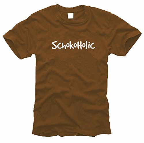 FOTL / B&C / Gildan Schokoholic - schokoladensüchtig - T-Shirt - Gr. L von FOTL / B&C / Gildan