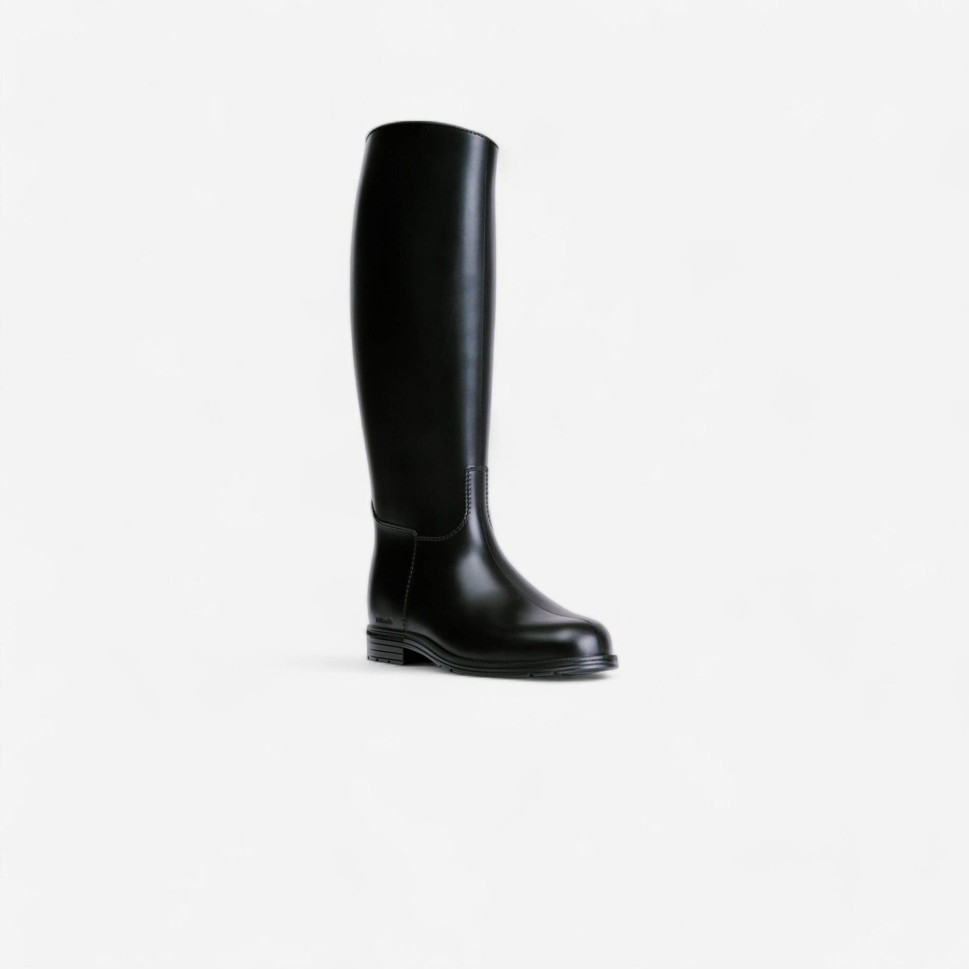 Gebraucht - Reitstiefel Synthetik Damen/Herren - 100 schwarz - GUT Gebraucht - Reitstiefel Synthetik Damen/Herren - 100 schwarz - GUT von FOUGANZA