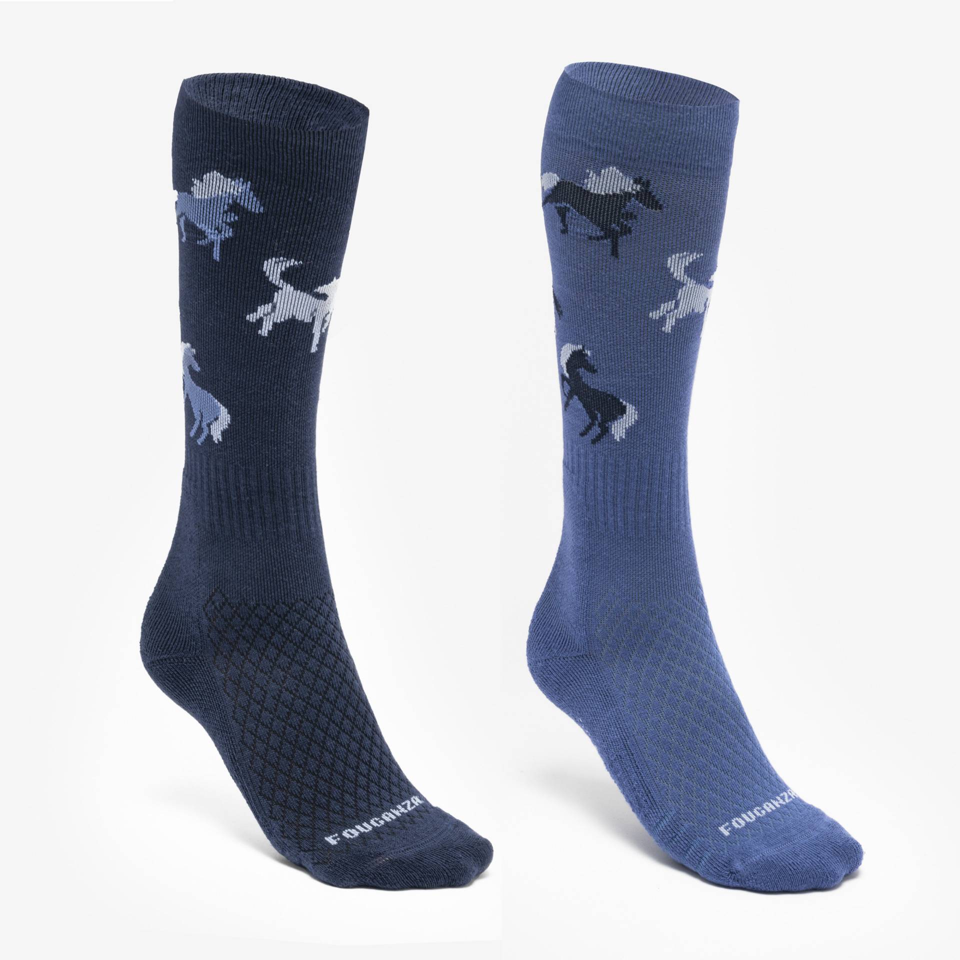 Reitsocken SKS 500 Kinder 2er-Pack blau von FOUGANZA