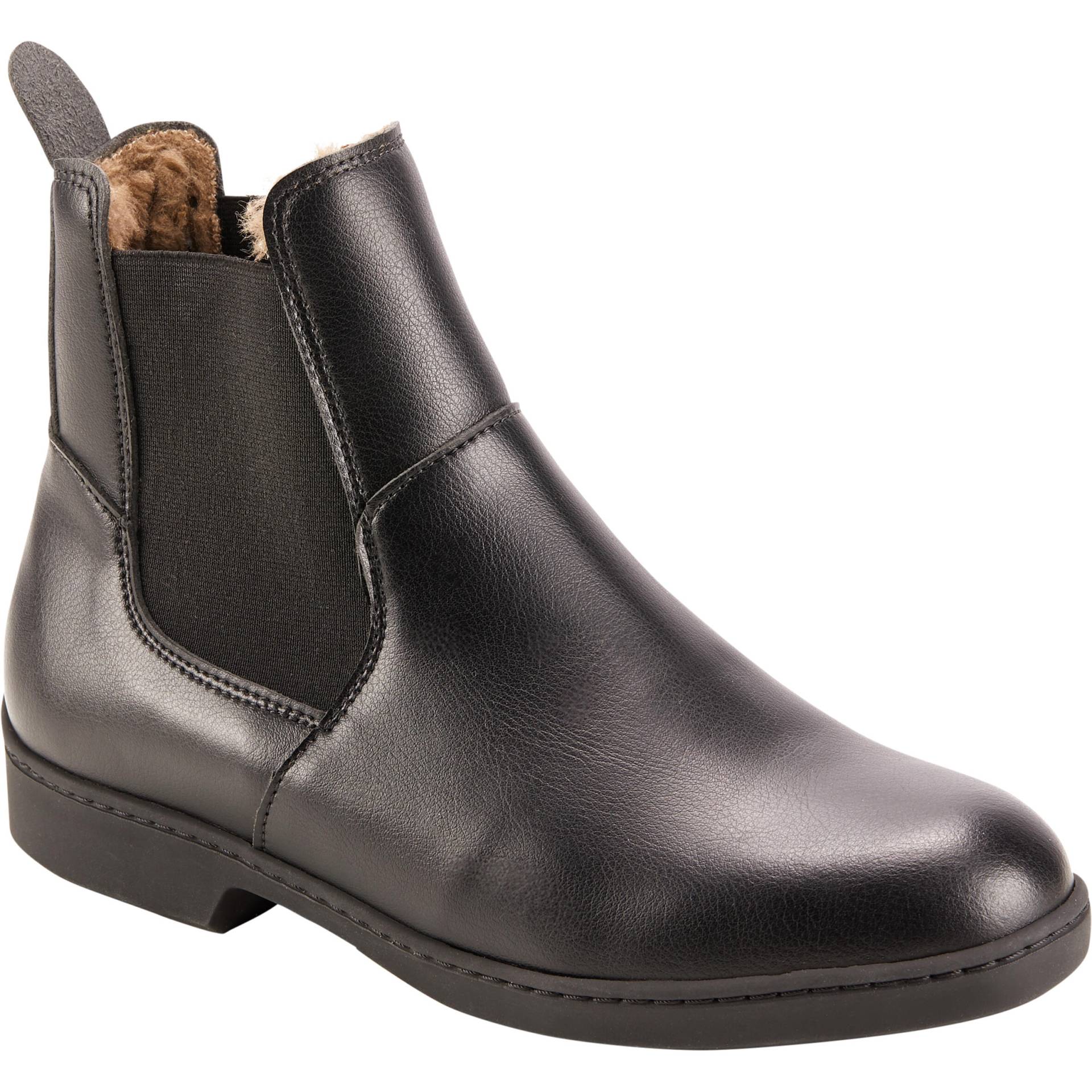 Winter-Reitstiefeletten 500 Erwachsene schwarz von FOUGANZA