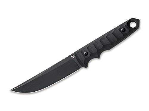 FOX-Knives 02FX744 Unisex – Erwachsene Ryu Tactical Tanto G10 Black feststehendes Messer, Schwarz, 27 cm von FOX-Knives