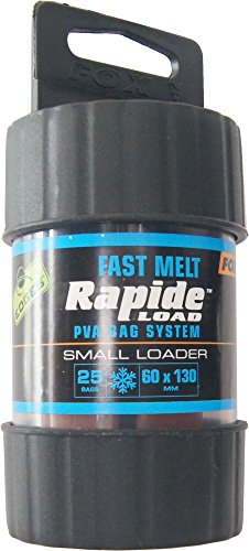 Fox Edges Rapide System Fast melt - Befüller + PVA Beutel zum Karpfenangeln, Wasserlösliche Taschen zum Anfüttern von Karpfen, Größe/Packungsinhalt:60x130mm - 25 Stück von Fox