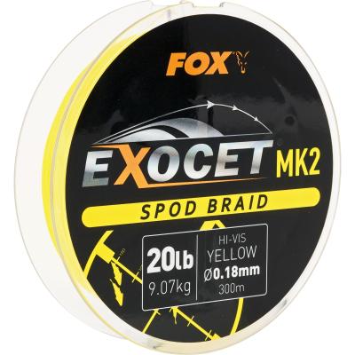 FOX Exocet MK2 Spod Braid 0.18mm / 20lb X 300m yellow von FOX