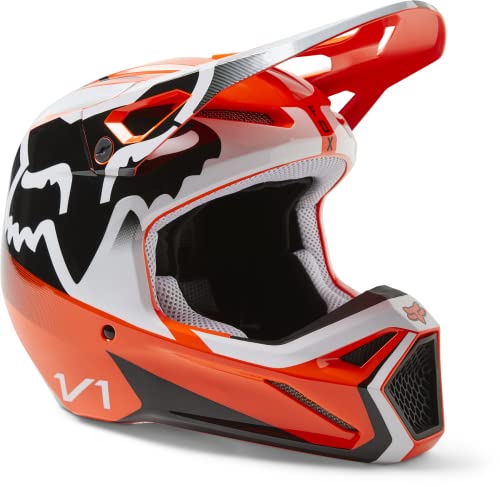 FOX Motocross-Helm V1 Leed Orange Gr. M von Fox