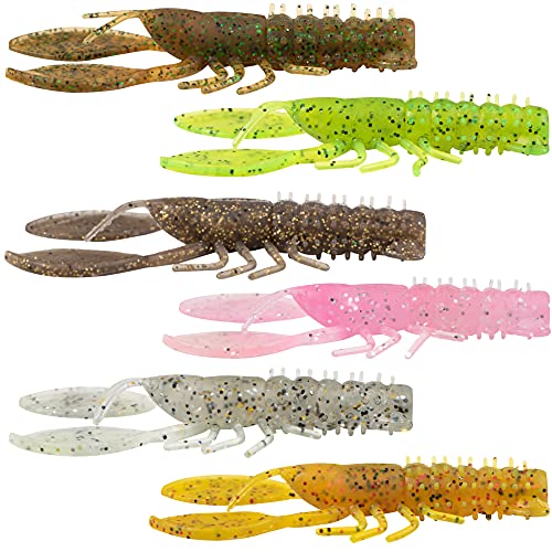 Fox Rage Creature Crayfish - Gummikrebse, Farbe:Candy Floss UV, Länge/Packungsinhalt:7cm / 8 Stück von Matrix