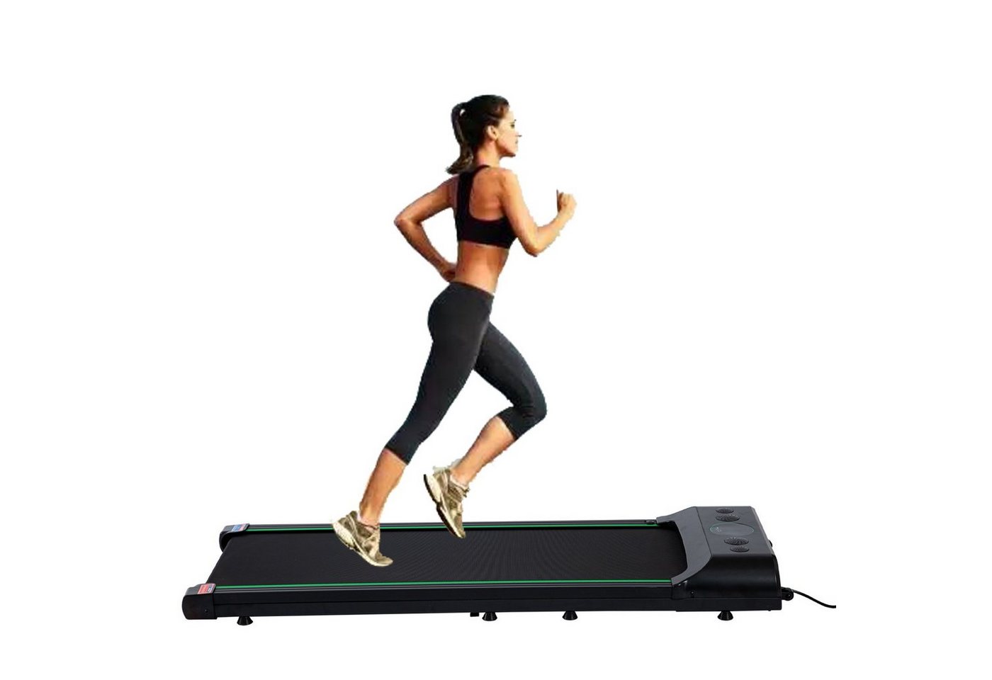 FOXSPORT Laufband Laufbänder FSZ1-401 (Walking Pad, Treadmill, mit Bluetooth, Lautsprechern, leiser Motor), smartes LED Laufband bis 6 km/h, Walkingband bis 100 kg von FOXSPORT