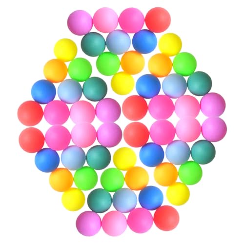 FOYTOKI 150 Stück Farbige Tischtennis Party Tischtennisbälle Bälle Für Unterhaltung Haushaltsball Partybälle Tombola Zeichnungsbälle Spielbälle Aktivitätsbälle von FOYTOKI