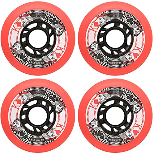 FR Skates Street Kings 4er Pack Rollenset red, 80mm/85a von FR Skates