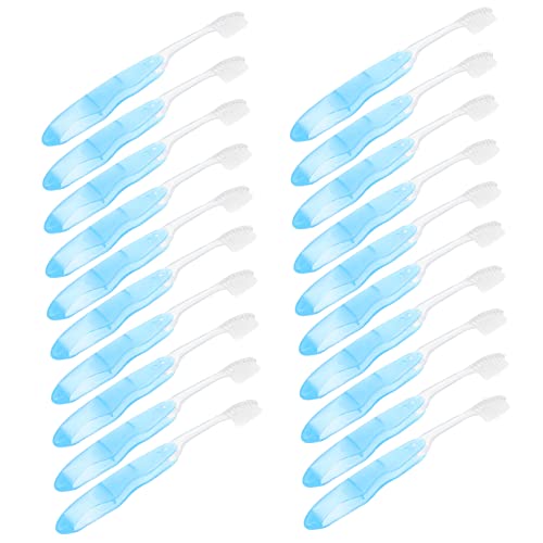 FRCOLOR 40 STK Faltbare Zahnbürste Zahnbürsten Geschäftsreise Prothese Reisezahnbürste klappzahnbürste Bequeme Zahnbürste verschleißfeste Zahnbürste Leicht Reinigungsbürste Reisen Plastik von FRCOLOR
