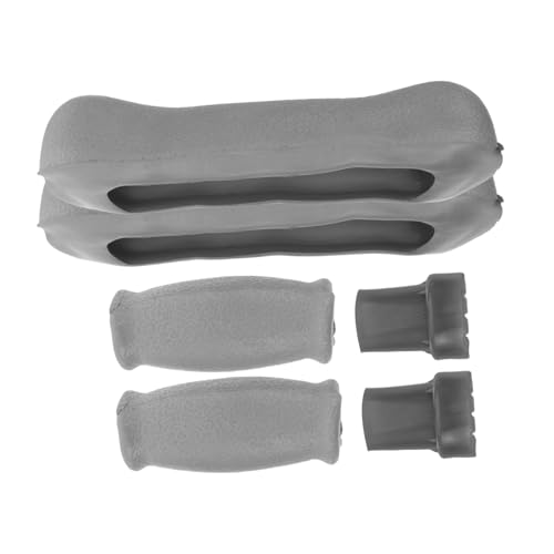 FRCOLOR Krückenpolster-set 6er-pack Krücken-ersatzteile Handgriffe Fußkappen Gummispitzen Für Unterarmgehstützen Stabiles Gehstock-zubehör von FRCOLOR