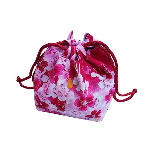 FRCOLOR elegant Makeup Tasche Japanische Kosmetiktasche Geldbörse mit Kordelzug geschenktüten Handtasche Schminktasche tragbare Tasche mit Kordelzug Tasche im japanischen Stil Hochzeit von FRCOLOR