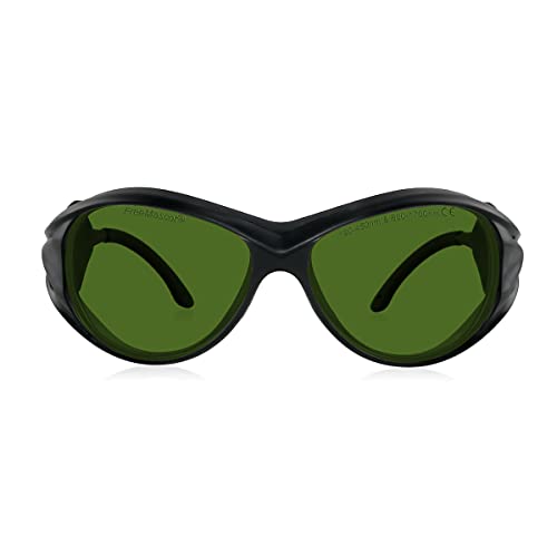 FREEMASCOT Professionelle Laser-Schutzbrille mit Wellenlänge OD 6+ 190nm-450nm/800nm-1700nm Laser-Schutzbrille für 405nm, 450nm, 808nm, 980nm, 1064nm Laser (Style 2) von FREEMASCOT