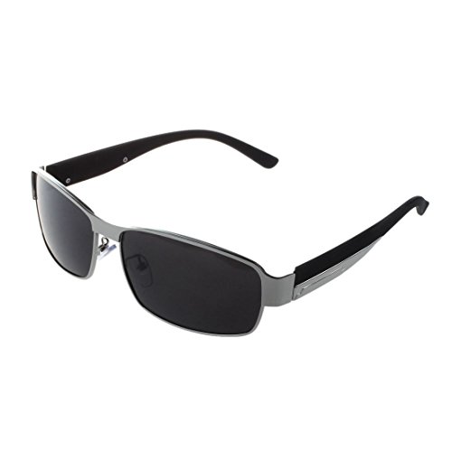 FRGMNT Mode Polarisierte Gläser Herren Sonnenbrille Outdoor-Sport Brille Silber von FRGMNT