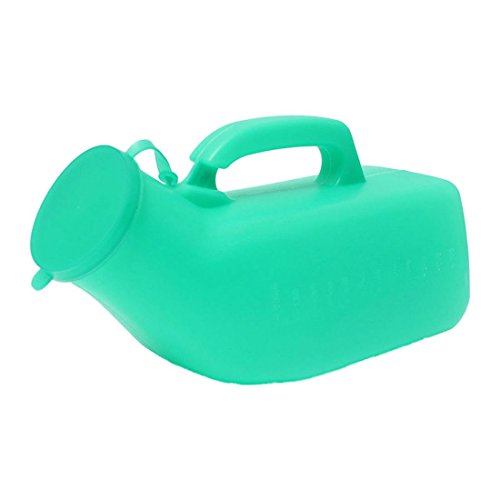 FRGMNT Urinflasche männlich, mit Deckel, autoklavierbar, für Reisen, Camping, Patienten, 1,2 l, Grün von FRGMNT