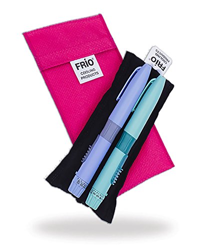 FRIO DOPPEL ROSA Insulin Tasche | KEIN Eispack oder Batterien nötig | für bis zu 2 Insulinpens in Standardgröße von FRIO