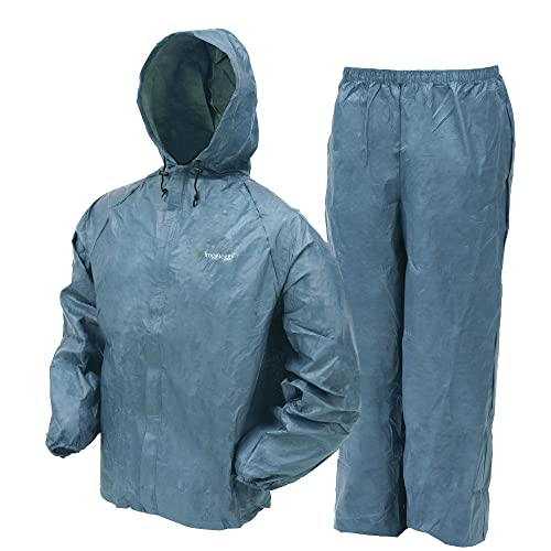 FROGG TOGGS Ultra-lite2 Regenanzug mit Sacksack, Größe XL, Blau von frogg toggs