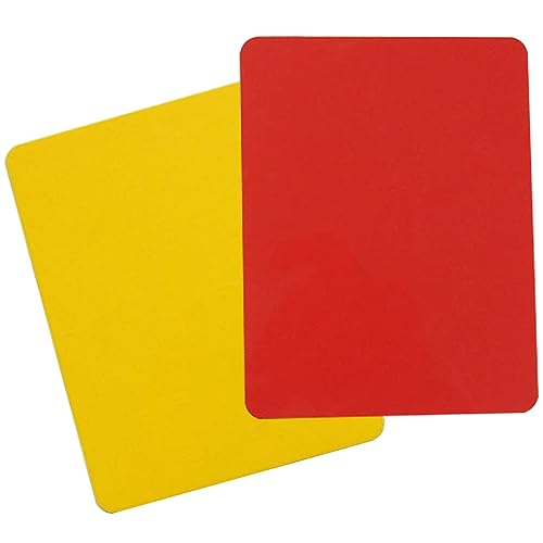 FRXVUC Fußball-Schiedsrichter-Karte, Disziplinarkarten, Gelbe und Rote Karte Fußball Schiedsrichter, Rote und Gelbe Karte des Fußballs, Schiedsrichter-Tool für Fußballspiele für den Wettbewerb von FRXVUC