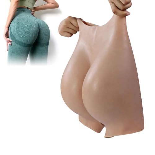 FSYH Crossdresser Silikon Fake Ass Höschen Hip Lift Pads Push Up Unterwäsche Realistische Po Shaper Control Shorts für Frauen,Color2,0.47in von FSYH