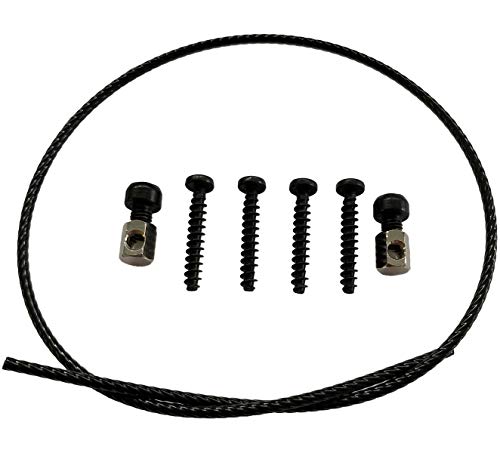 KlickFix Ersatzteil Set Lenkeradapter, Ersatzteile Fahrradkorb Halterung, Schrauben, Seil und Klemmschraube von KlickFix