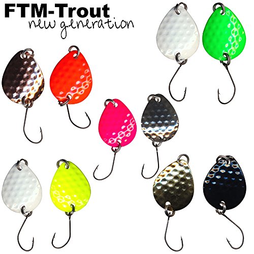 10 FTM Bilg Spoons - 1,7g Forellenblinker zum Spinnfischen auf Forellen & Barsche, Blinker zum Forellenangeln, Spoonblinker von FTM