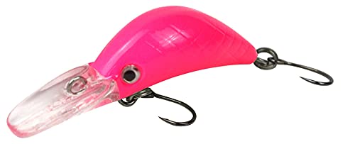 FTM Unisex – Erwachsene 10C5200410C10 Masu Security Wobbler 3cm 1,6g-Forellenwobbler zum Spinnfischen auf Forellen, Forellenköder, Crankbait zum Forellenangeln, Farbe:pink UV, Bunt, Normal von FTM