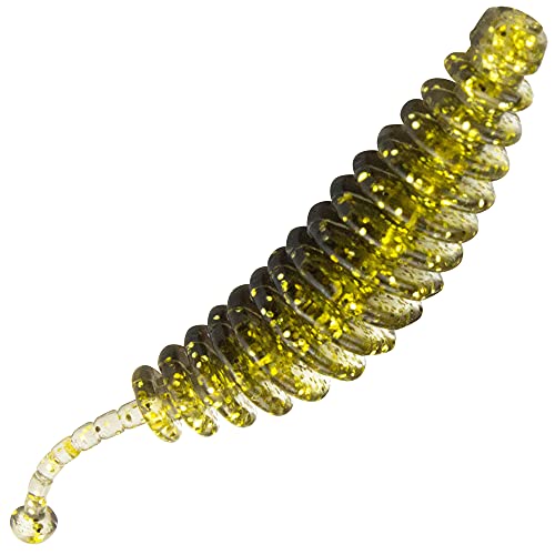FTM Omura Baits Kong 5,5cm 1,6g - 10 Forellenköder, Geschmack:Kadaver, Farbe:schwarz-golfarben mit Glitter von Fishing Tackle Max