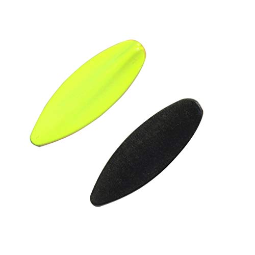 FTM Tornado Inline Spoon - Forellenblinker zum Spinnfischen auf Forellen, Blinker zum Spinnangeln, Durchlaufblinker, Gewicht:7, 5g, Farbe:Black/UV Chartreuse von FTM