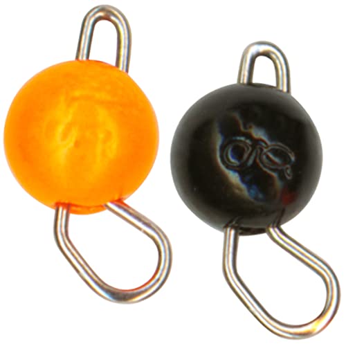 FTM Omura Tungsten Cheburashka - 2 Jigköpfe, Gewicht:2g, Farbe:schwarz/orange von FTM