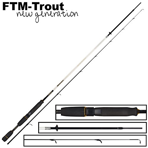 FTM Sniper 198cm 0-3,5g - Ultra Light Rute zum Forellenangeln, Angelrute zum leichten Spinnfischen auf Forelle, Forellenrute von FTM