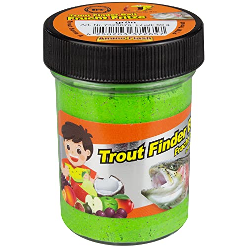 FTM Forellenteig schwimmend - 50g Forellenpaste, Farbe/Aroma:Grün/Frucht von FTM