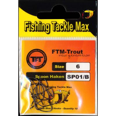 Fishing Tackle Max Haken lose Spoon SP01/B Gr.6 Inh.10 Stk. von FTM