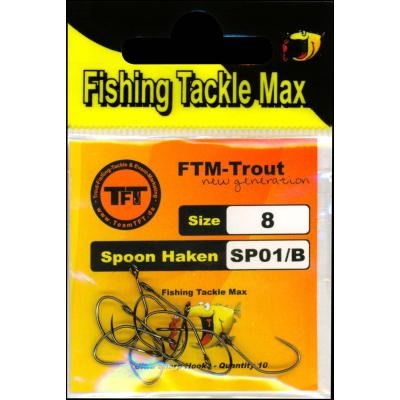 Fishing Tackle Max Haken lose Spoon SP01/B Gr.8 Inh.10 Stk. von FTM