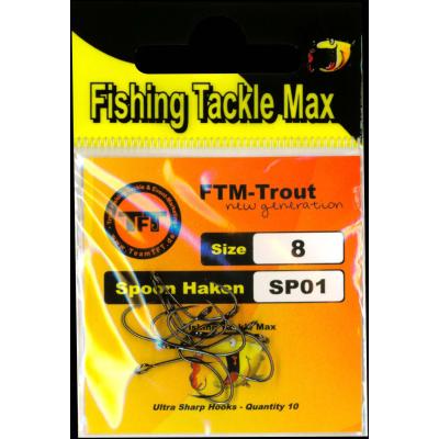 Fishing Tackle Max Haken lose Spoon SP01 Gr.8 Inh.10 Stk. von FTM