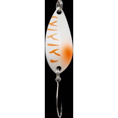 Fishing Tackle Max Spoon Salza 3,2gr. weiß-orange/schwarz weißer Punkt von FTM