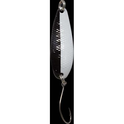 Fishing Tackle Max Spoon Wheel 3,6gr. schwarz-weiß/schwarz grüner Punkt von FTM