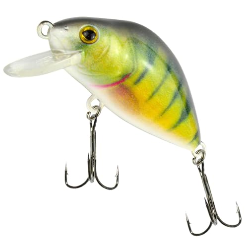 Seika Pro Wobbler Kamakura 6cm 12,8g - Crankbait für Hechte, Rapfen & Barsche, Raubfischwobbler zum Spinnangeln, Kunstköder für Raubfische, Hardbaits, Farbe:Perch Seika Pro Wobbler Kamakura 6cm 12,8g - Crankbait für Hechte, Rapfen & Barsche, Raubfischwobbler zum Spinnangeln, Kunstköder für Raubfische, Hardbaits, Farbe:Perch von Seika Pro