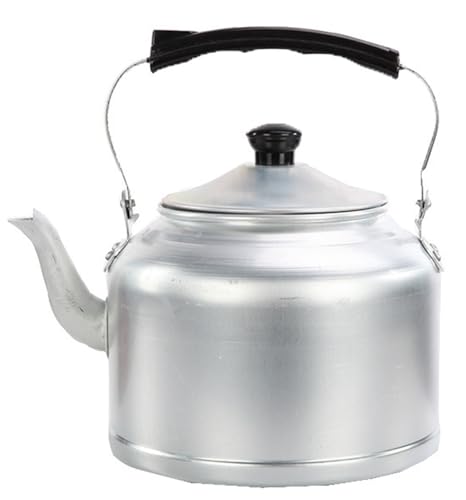 Wasserkocher Aus Verdicktem Aluminium, Teekanne, Teapot, 2L-10L Teekanne Mit Großem Fassungsvermögen Retro Wasserkessel Für Kohleherd, Gasherd, Haushalts-Wasserkocher 8L von FUELIX
