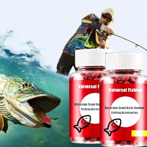 Universal Lockstoff Angeln, Duftköder Outdoor Angeln Zubehör, Karpfen Futter Frisch Und Feucht, Magic Baits Pellets Schnelles Anschließen Für Alle Verschiedene Sorten Süßwasserfische (2 Stücke) von FUFRE